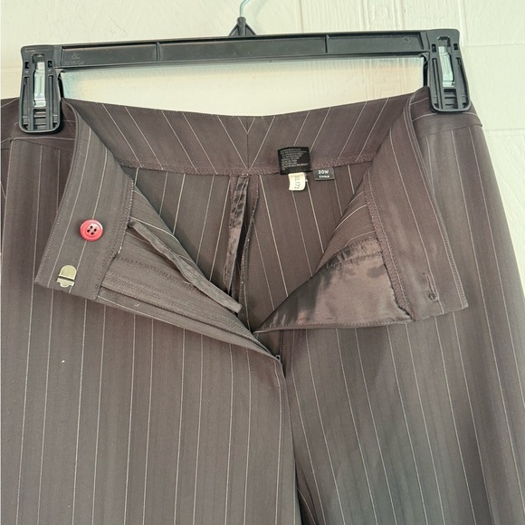 TAHARI ARTHUR S. LEVINE Women Plus Career Pant Suit Size 20W Brown Pinstriped - Picture 5 of 16